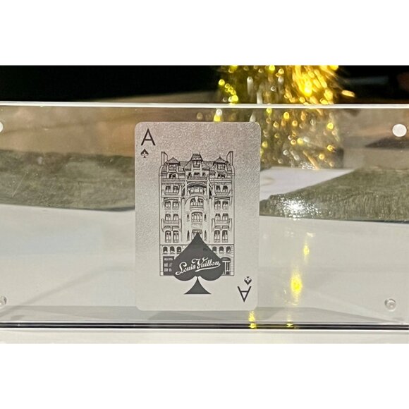 Louis Vuitton ACE OF SPADES Silver Damier Decorative Card/VIP/COLLECTORS PEICE - Picture 5 of 9